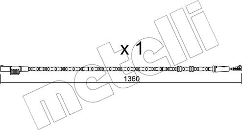 Metelli SU.308 - Xəbərdarlıq Kontakt, əyləc padinin aşınması furqanavto.az