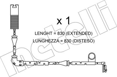 Metelli SU.327 - Xəbərdarlıq Kontakt, əyləc padinin aşınması furqanavto.az