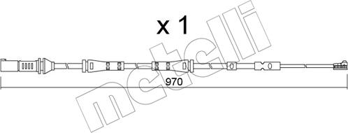 Metelli SU.375 - Xəbərdarlıq Kontakt, əyləc padinin aşınması www.furqanavto.az