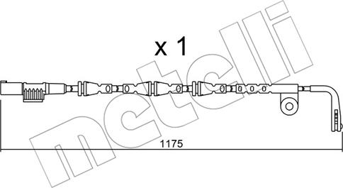 Metelli SU.253 - Xəbərdarlıq Kontakt, əyləc padinin aşınması furqanavto.az