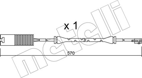 Metelli SU.208 - Xəbərdarlıq Kontakt, əyləc padinin aşınması furqanavto.az