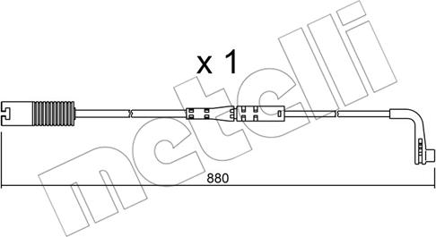 Metelli SU.207 - Xəbərdarlıq Kontakt, əyləc padinin aşınması furqanavto.az