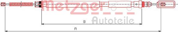 Metzger 491.4 - Kabel, dayanacaq əyləci furqanavto.az