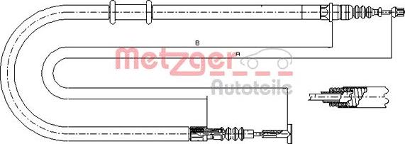 Metzger 491.22 - Kabel, dayanacaq əyləci furqanavto.az