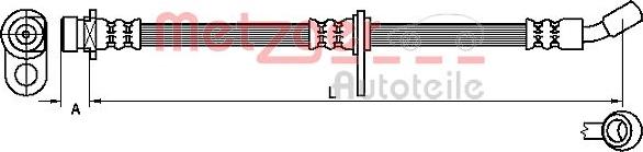 Metzger 4115197 - Əyləc şlanqı furqanavto.az