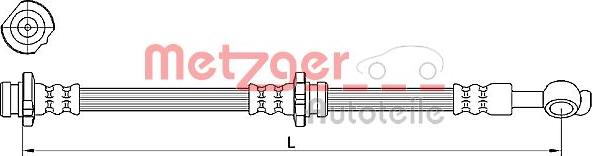 Metzger 4110471 - Əyləc şlanqı furqanavto.az