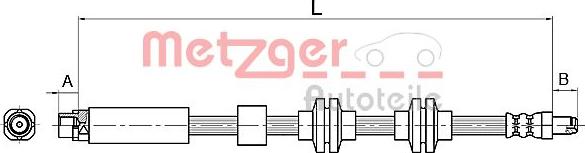 Metzger 4110143 - Əyləc şlanqı furqanavto.az