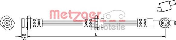 Metzger 4110384 - Əyləc şlanqı furqanavto.az