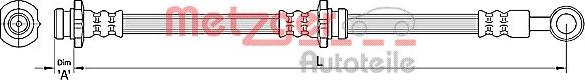 Metzger 4110385 - Əyləc şlanqı furqanavto.az