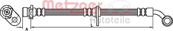 Metzger 4110299 - Əyləc şlanqı furqanavto.az