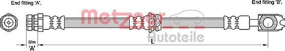 Metzger 4110247 - Əyləc şlanqı furqanavto.az