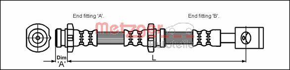 Metzger 4111991 - Əyləc şlanqı furqanavto.az