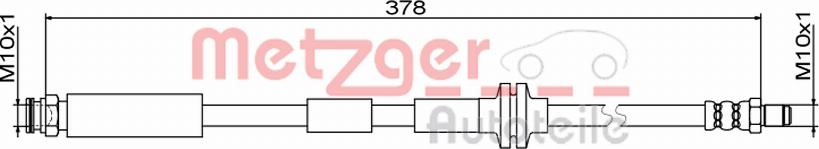 Metzger 4111800 - Əyləc şlanqı furqanavto.az