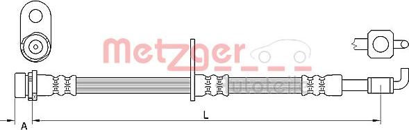 Metzger 4111331 - Əyləc şlanqı furqanavto.az