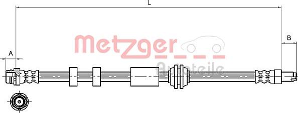 Metzger 4111216 - Əyləc şlanqı furqanavto.az