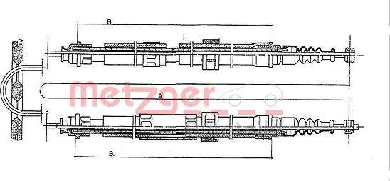 Metzger 431.3 - Kabel, dayanacaq əyləci furqanavto.az