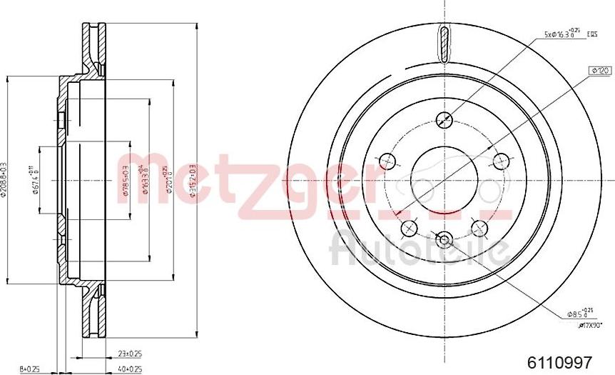 Metzger 6110997 - Əyləc Diski furqanavto.az