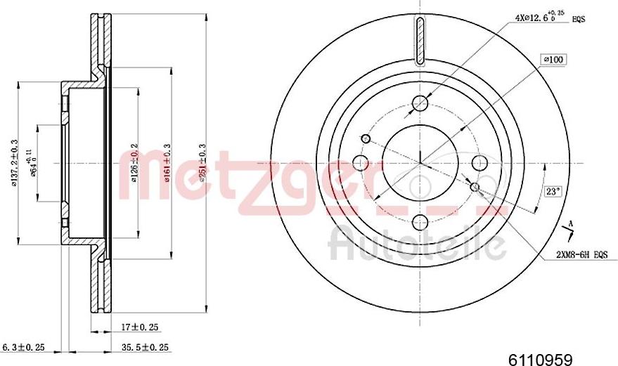 Metzger 6110959 - Əyləc Diski furqanavto.az