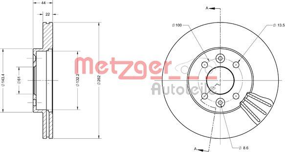 Metzger 6110406 - Əyləc Diski furqanavto.az