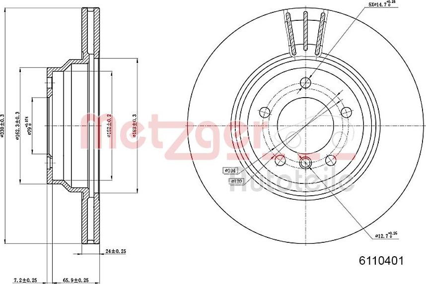 Metzger 6110401 - Əyləc Diski furqanavto.az