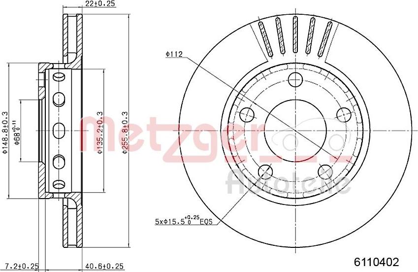 Metzger 6110402 - Əyləc Diski furqanavto.az