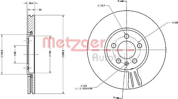 Metzger 6110483 - Əyləc Diski furqanavto.az