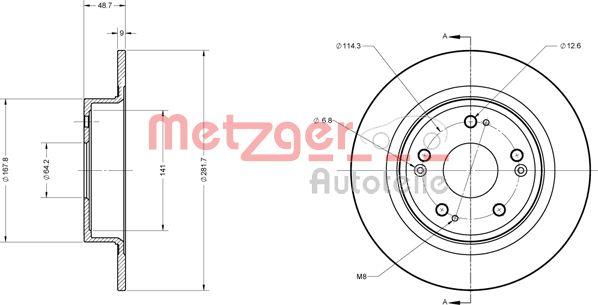 Metzger 6110426 - Əyləc Diski furqanavto.az