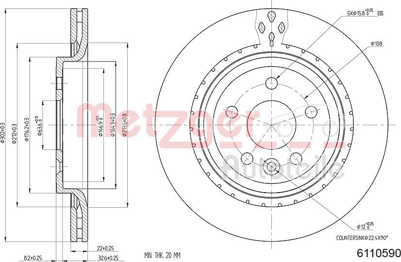 Metzger 6110590 - Əyləc Diski furqanavto.az