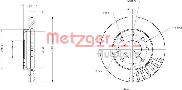 Metzger 6110546 - Əyləc Diski furqanavto.az