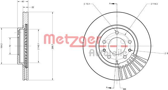 Metzger 6110541 - Əyləc Diski furqanavto.az