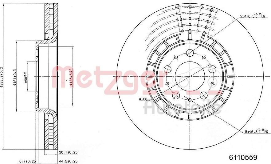 Metzger 6110559 - Əyləc Diski furqanavto.az