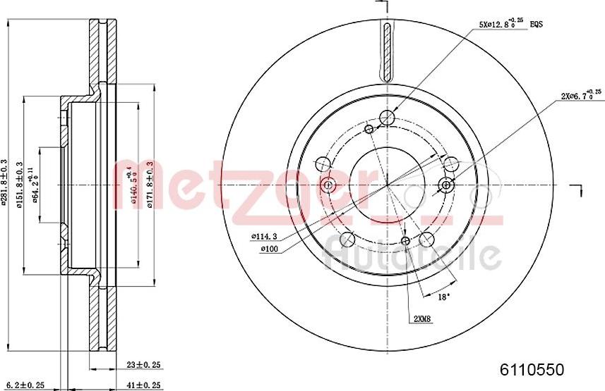 Metzger 6110550 - Əyləc Diski furqanavto.az