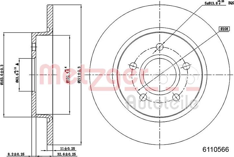 Metzger 6110566 - Əyləc Diski furqanavto.az