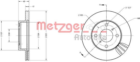 Metzger 6110500 - Əyləc Diski furqanavto.az