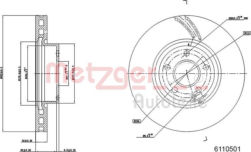 Metzger 6110501 - Əyləc Diski furqanavto.az