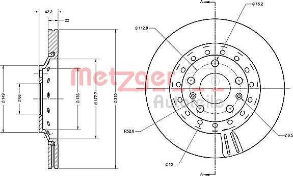 Metzger 6110588 - Əyləc Diski furqanavto.az