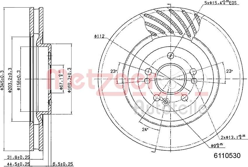 Metzger 6110530 - Əyləc Diski furqanavto.az