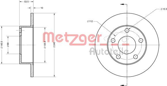 Metzger 6110532 - Əyləc Diski furqanavto.az