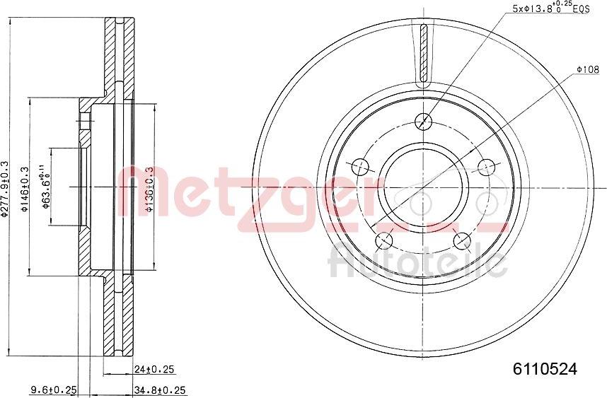 HITEC RS 9777 - Əyləc Diski furqanavto.az