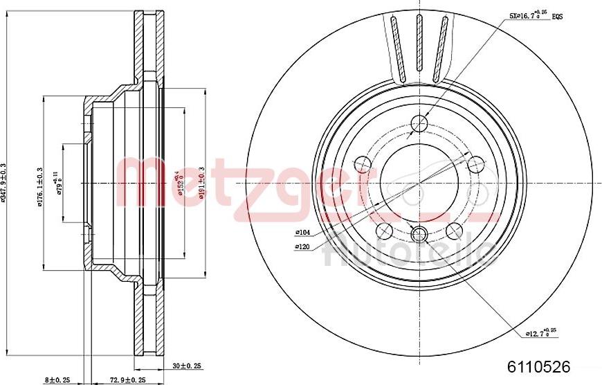 Metzger 6110526 - Əyləc Diski furqanavto.az