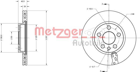 Metzger 6110528 - Əyləc Diski furqanavto.az