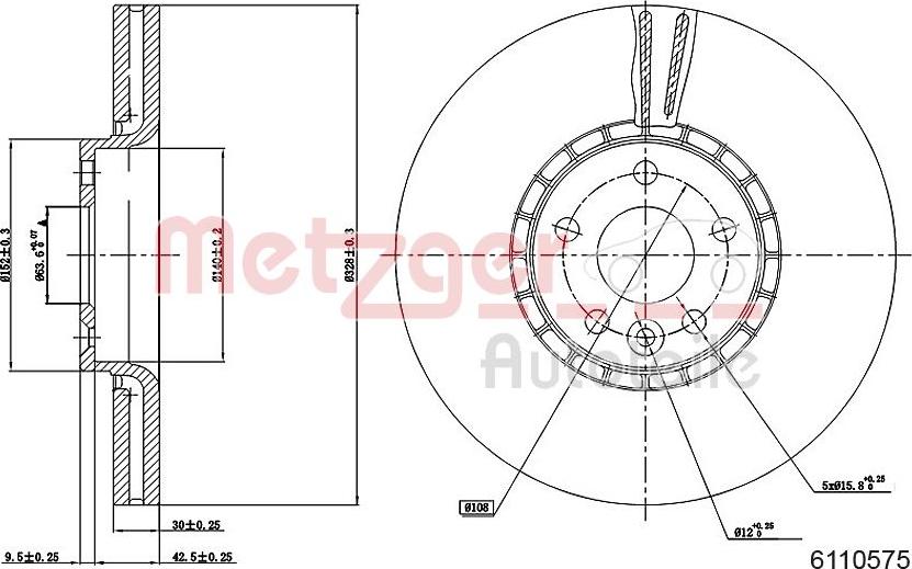 Metzger 6110575 - Əyləc Diski furqanavto.az