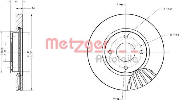 Metzger 6110578 - Əyləc Diski furqanavto.az