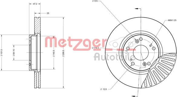 Metzger 6110572 - Əyləc Diski furqanavto.az