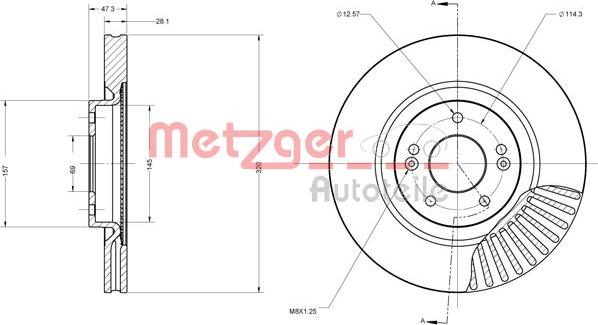 Metzger 6110695 - Əyləc Diski furqanavto.az