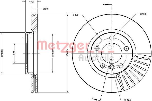 Metzger 6110691 - Əyləc Diski furqanavto.az