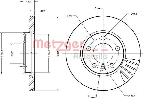 Metzger 6110692 - Əyləc Diski furqanavto.az