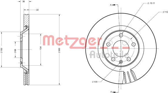 Metzger 6110697 - Əyləc Diski furqanavto.az