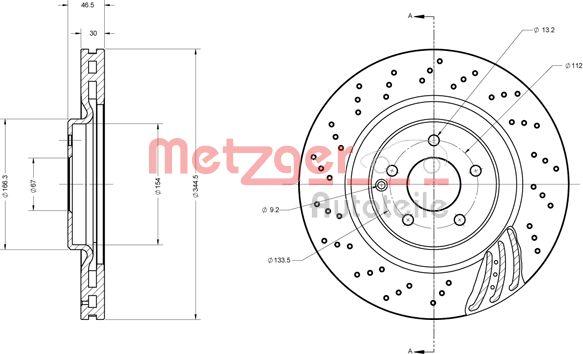 Metzger 6110614 - Əyləc Diski furqanavto.az