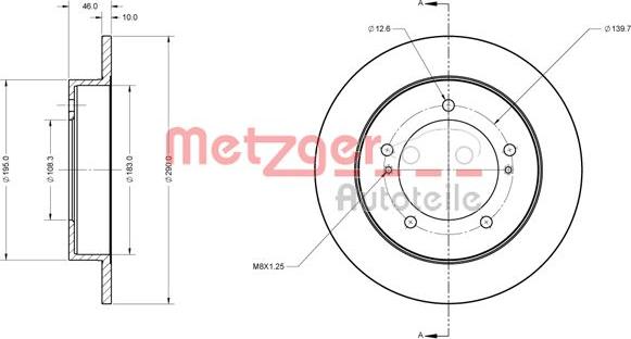 Metzger 6110685 - Əyləc Diski furqanavto.az